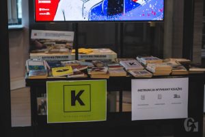 Literacki Piątek. Spotkanie autorskie z Utą Przyboś, Łukaszem Suskiewiczem i Jarosławem Błahym (26 kwietnia 2019), fot. Justyna Kwasek