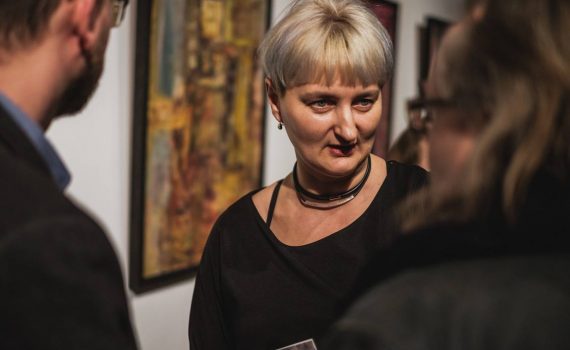 Wernisaż wystawy Anity Grobelak (12 stycznia 2018), fot. Marcin Szczygieł