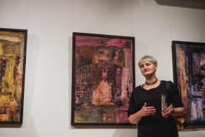 Wernisaż wystawy Anity Grobelak (12 stycznia 2018), fot. Marcin Szczygieł