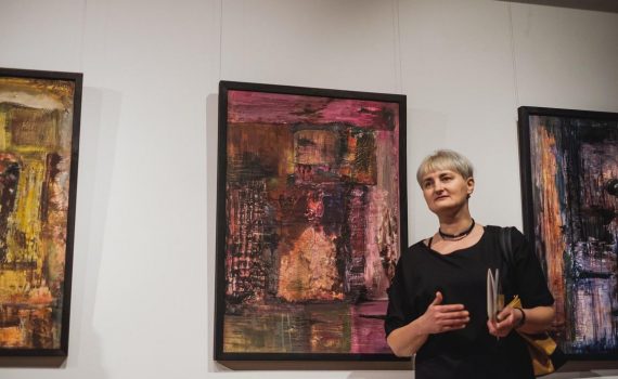 Wernisaż wystawy Anity Grobelak (12 stycznia 2018), fot. Marcin Szczygieł