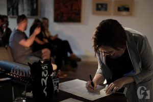 Literacki Piątek. Spotkanie autorskie z Renatą Kuryłowicz (29 czerwca 2018), fot. Marcin Szczygieł