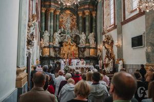 Występ Grupy Schola Gregoriana Cardinalis Stephani Wyszyński (2 maja 2018), fot. Marcin Szczygieł