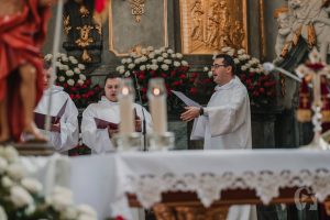Występ Grupy Schola Gregoriana Cardinalis Stephani Wyszyński (2 maja 2018), fot. Marcin Szczygieł