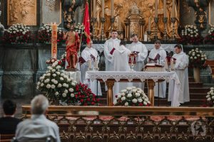 Występ Grupy Schola Gregoriana Cardinalis Stephani Wyszyński (2 maja 2018), fot. Marcin Szczygieł