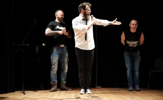 Michał Pałubski i Brothells Stand-Up Comedy (23 marca 2018), fot. Marcin Szczygieł