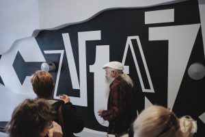 Odsłonięcie muralu typograficznego Czytaj (25 czerwca 2018), fot. Marcin Szczygieł