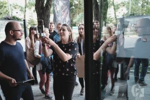 Odsłonięcie muralu typograficznego Czytaj (25 czerwca 2018), fot. Marcin Szczygieł