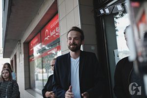 Odsłonięcie muralu typograficznego Czytaj (25 czerwca 2018), fot. Marcin Szczygieł