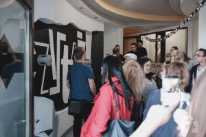 Odsłonięcie muralu typograficznego Czytaj (25 czerwca 2018), fot. Marcin Szczygieł