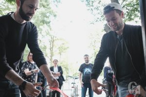 Odsłonięcie muralu typograficznego Czytaj (25 czerwca 2018), fot. Marcin Szczygieł