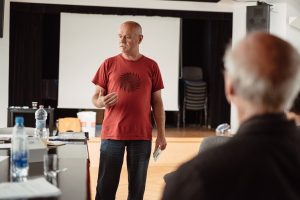 Warsztaty dziennikarskie z Romanem Kurkiewiczem (16-17 sierpnia 2018), fot. Marcin Szczygieł