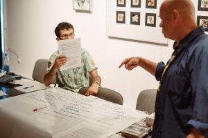 Warsztaty dziennikarskie z Romanem Kurkiewiczem (16-17 sierpnia 2018), fot. Marcin Szczygieł