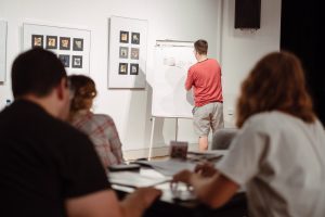 Warsztaty dziennikarskie z Romanem Kurkiewiczem (16-17 sierpnia 2018), fot. Marcin Szczygieł