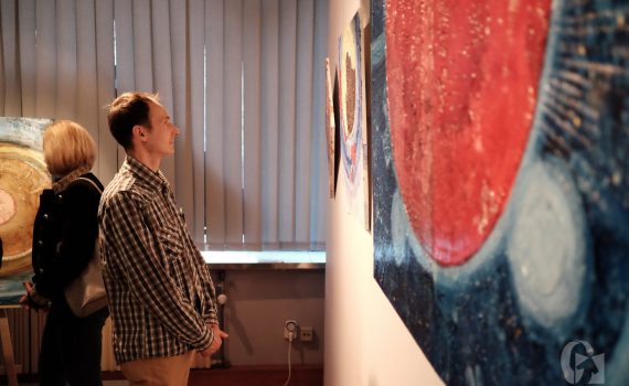 Il sacro profumo della terra. Wernisaż wystawy zbiorowej Stowarzyszenia Polsko-Włoskiego Due Terre (12 kwietnia 2018), fot. Marcin Szczygieł
