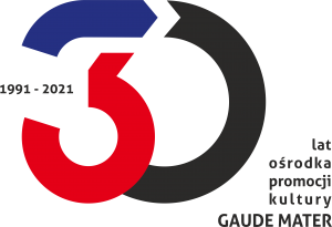 Logo 30-lecie Ośrodka Promocji Kultury Gaude Mater w Częstochowie