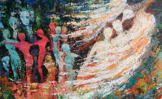 Fragment obrazu Ireny Młynarczyk