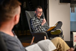 Tomasz Bąk Spotkanie autorskie w Częstochowie fotografował Łukasz Kolewiński