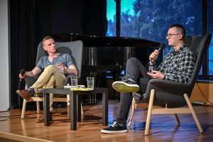 Tomasz Bąk Spotkanie autorskie w Częstochowie fotografował Łukasz Kolewiński