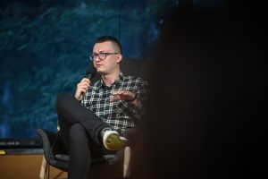 Tomasz Bąk Spotkanie autorskie w Częstochowie fotografował Łukasz Kolewiński