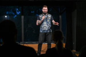 Jakub Ćwiek Maciej Lobo Linke Stand Up Comedy Częstochowa 2021 fot Łukasz Kolewiński