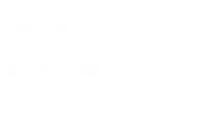 białe logo na przeźroczystym tle Ośrodka Promocji Kultury Gaude Mater