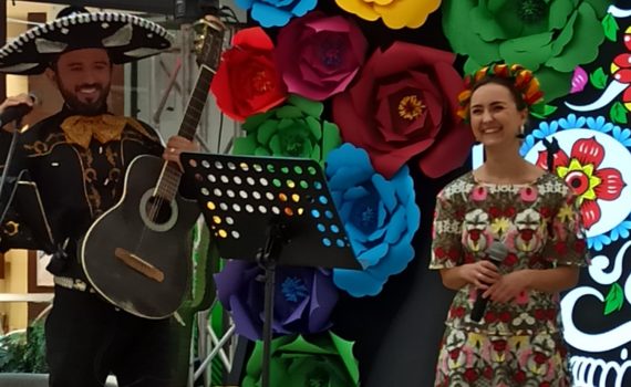 Eduardo Bortolotti i Weronika Zielińska-Wilczyńska na scenie