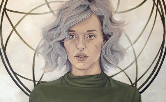 fragment reprodukcji pracy Magdy Parkitnej