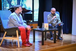 Marcin Fabjański i Aleksander Wierny w Ośrodku Promocji Kultury Gaude Mater w Częstochowie