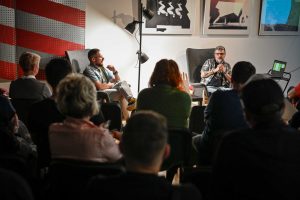 Marcin Zegadło poeta i Tomasz Florczyk literaturoznawca