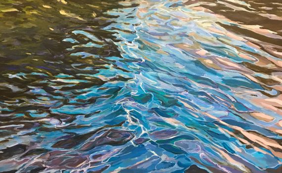 reprodukcja obrazu małgorzaty biel przedstawiająca fale na powierzchni wody