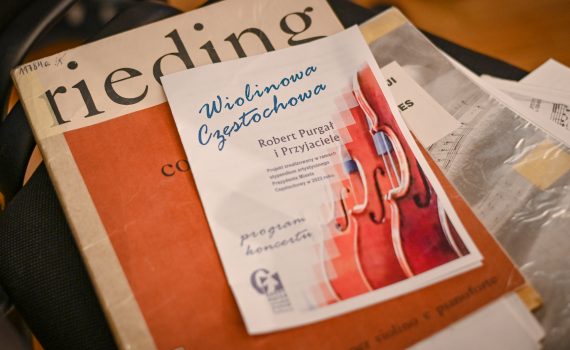 Ulotka cyklu koncertów Wiolinowa Częstochowa